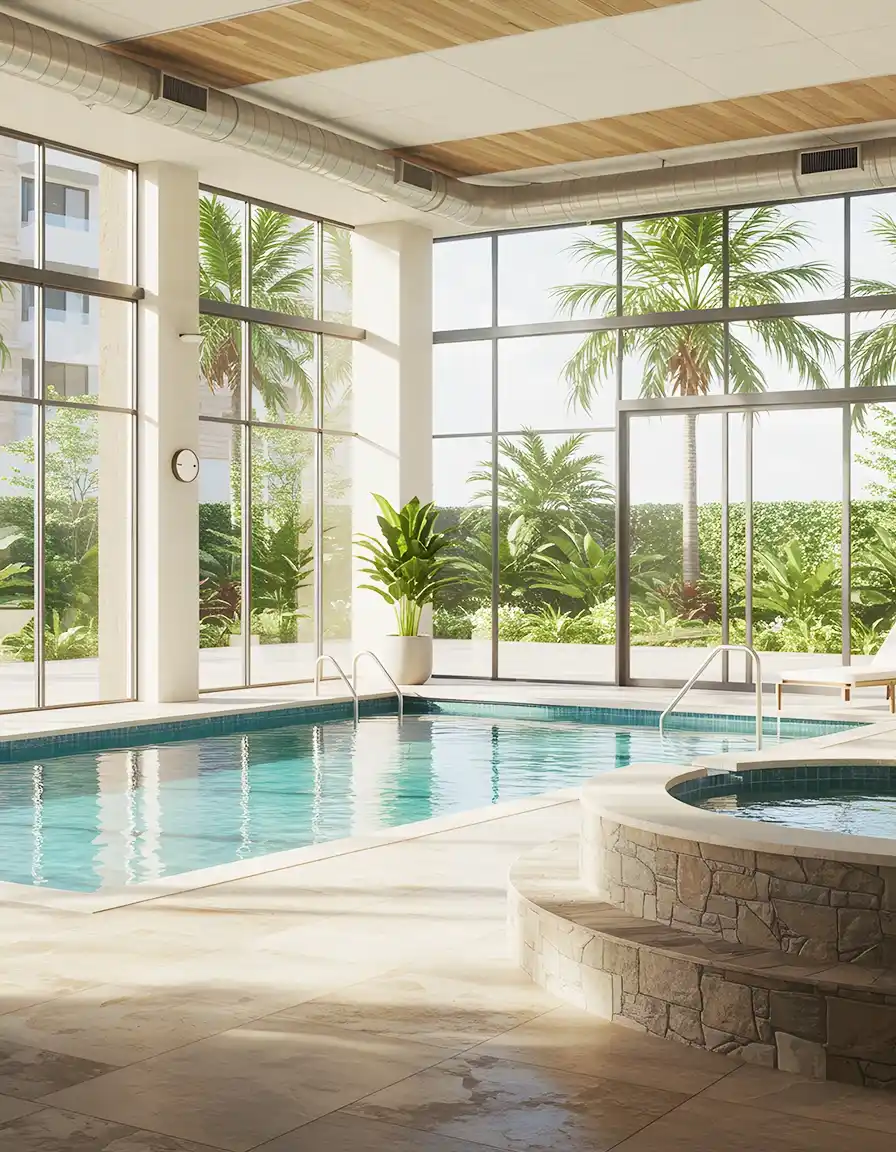 Oberoi Sector 58 Gurgaon Indoor Heated Pool Amenity